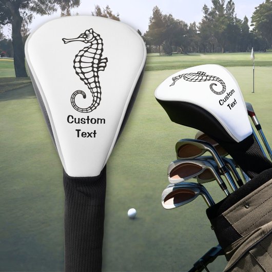 Seepferd Black Golf Headcover
