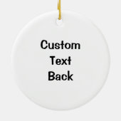 Seepferd Black Keramik Ornament (Hinten)