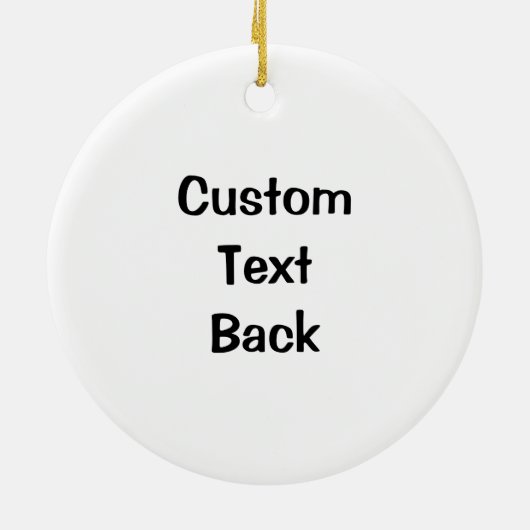 Seepferd Black Keramik Ornament (Hinten)