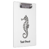 Seepferd Black Klemmbrett (Rechts)