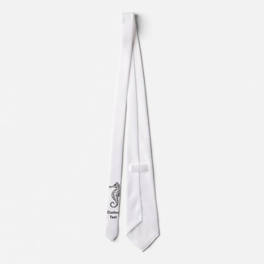 Seepferd Black Krawatte (Rückseite)