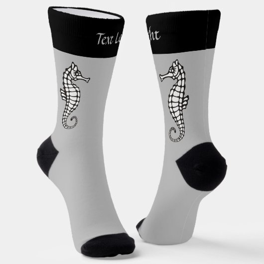 Seepferd Black Socks Socken (Gewinkelt)