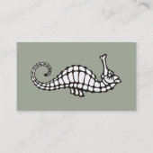 Seepferd Black Visitenkarte (Rückseite)