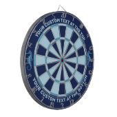 Seepferd Blau Dartscheibe (Vorderseite Links)