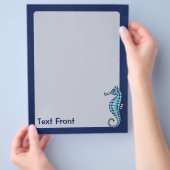 Seepferd Blau Flyer (Hand)