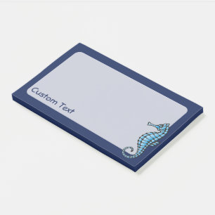 Seepferd Blau Post-it Klebezettel
