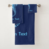 Seepferd Blue Badhandtuch Set (Insitu)