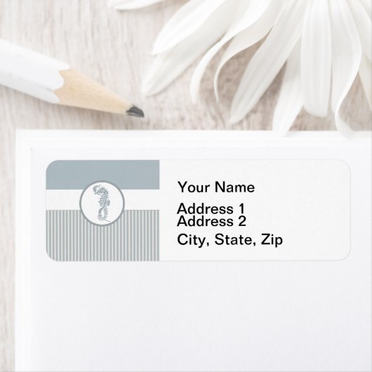 Seepferd Blue Classic Nautical Elegante (Insitu)