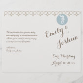 Seepferd Blue Classic Nautical Elegante (Vorderseite)