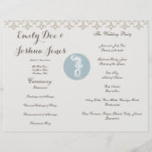 Seepferd Blue Classic Nautical Elegante (Rückseite)