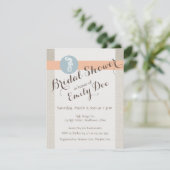 Seepferd Blue Classic Nautical Elegante Einladung (Stehend Vorderseite)