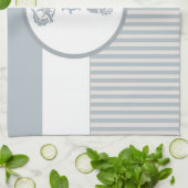 Seepferd Blue Classic Nautical Elegante Geschirrtuch (Gefaltet)