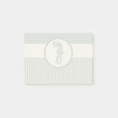 Seepferd Blue Classic Nautical Elegante Post-it Klebezettel (Vorderseite)