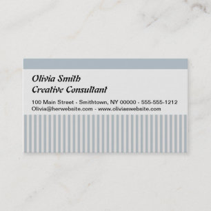 Seepferd Blue Classic Nautical Elegante Visitenkarte