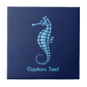 Seepferd Blue Fliese (Vorderseite)