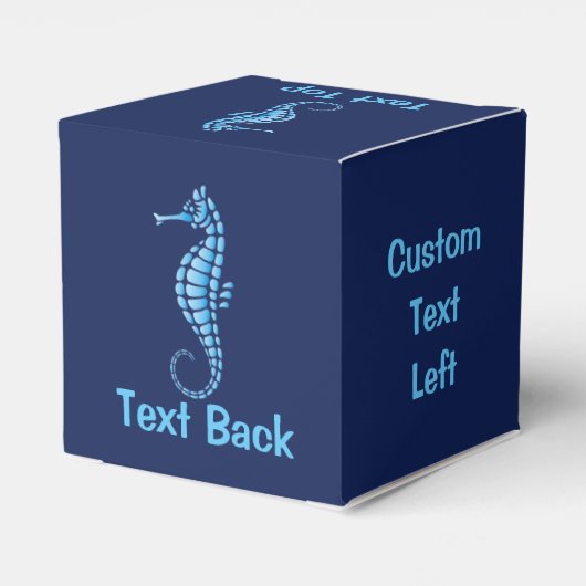 Seepferd Blue Geschenkschachtel (Rückseite)