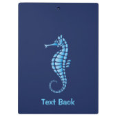 Seepferd Blue Klemmbrett (Rückseite)