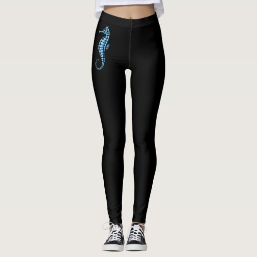 Seepferd Blue Leggings (Vorderseite)