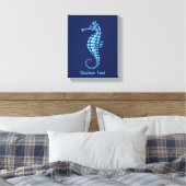 Seepferd Blue Leinwanddruck (Insitu (Schlafzimmer))