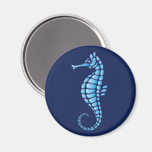 Seepferd Blue Magnet