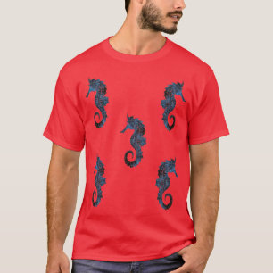 Seepferd Blue Marbour Sticker Magnet Pack Cool Sty T-Shirt