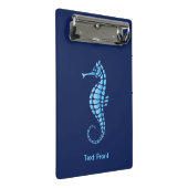 Seepferd Blue Mini Klemmbrett (Schrägansicht)