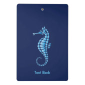 Seepferd Blue Mini Klemmbrett (Rückseite)