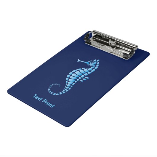 Seepferd Blue Mini Klemmbrett (Gewinkelt3)