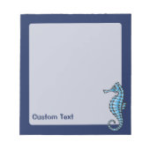 Seepferd Blue Notizblock (Vorderseite)