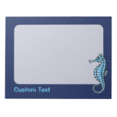 Seepferd Blue Notizblock (Vorderseite)