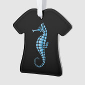Seepferd Blue Ornament (Vorderseite)