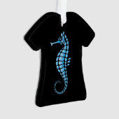 Seepferd Blue Ornament (Vorderseite)