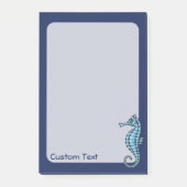 Seepferd Blue Post-it Klebezettel (Vorderseite)