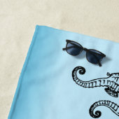 Seepferd Blue Strandtuch (Beispiel)