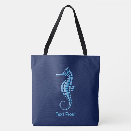 Seepferd Blue Tasche (Vorderseite)