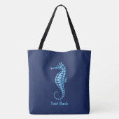 Seepferd Blue Tasche (Rückseite)