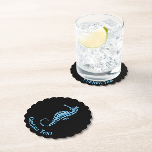 Seepferd Blue Untersetzer (Vor Ort)