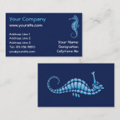 Seepferd Blue Visitenkarte (Vorne/Hinten)