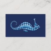 Seepferd Blue Visitenkarte (Rückseite)