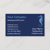 Seepferd Blue Visitenkarte (Vorderseite)