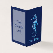 Seepferd Blue Visitenkarten (Vorderseite)