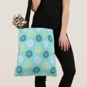 Seepferd Blume Aqua Tote Tasche (Von Nahem)