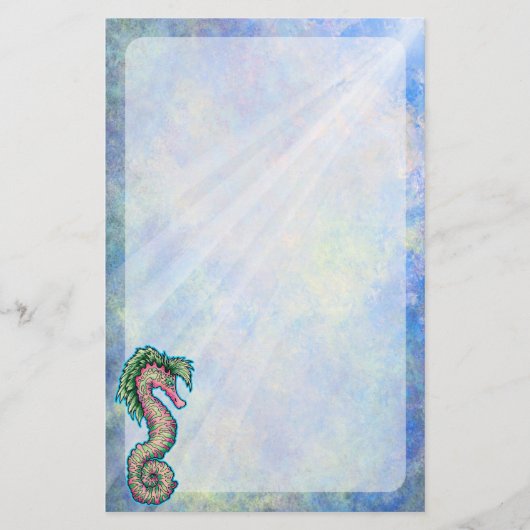 Seepferd-Briefpapier Briefpapier (Vorderseite)