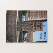Seepferd Brunnen Foto in Murcia Spanien Puzzle (Horizontal)