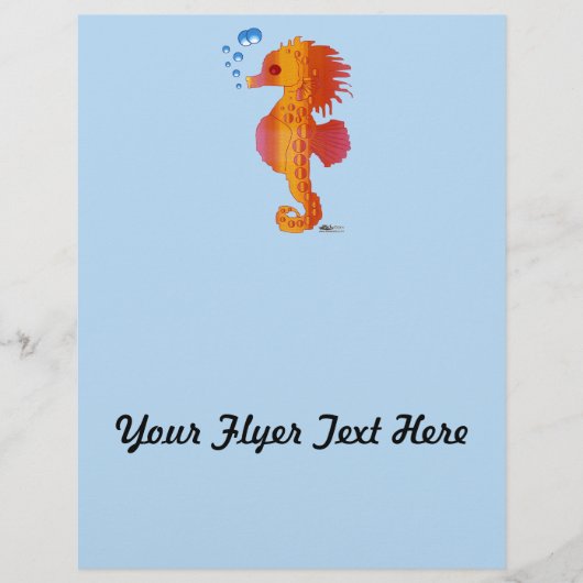 Seepferd Bubble Baby Flyer (Vorne)