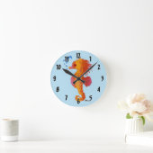 Seepferd Bubble Baby Runde Wanduhr (Zuhause)