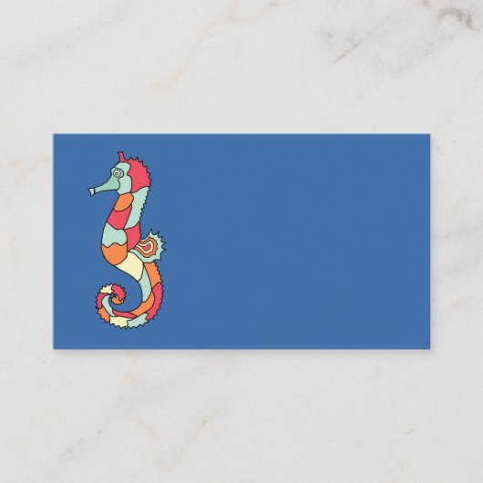 Seepferd Business Cards Visitenkarte (Vorderseite)