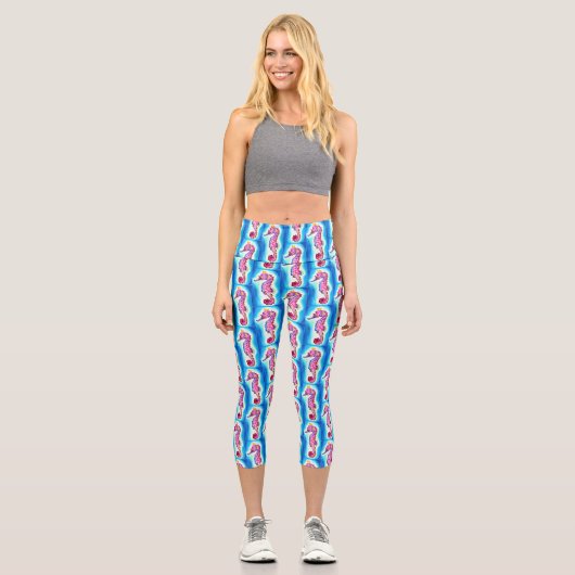 Seepferd Capri Leggings (Vorderseite)