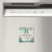 Seepferd Datum speichern, Vintag Aquamarinen Magnet (In Situ (Geschirrspüler))