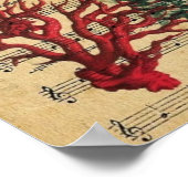 Seepferd der tropischen Küstenkorallenmuscheln Poster (Ecke)